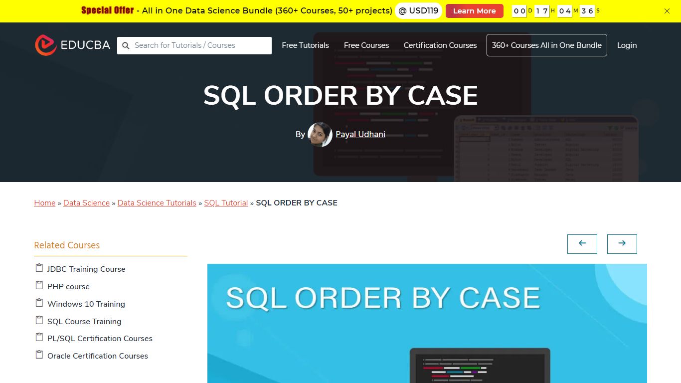 SQL ORDER BY CASE | Defining the Order of Certain Columns - EDUCBA