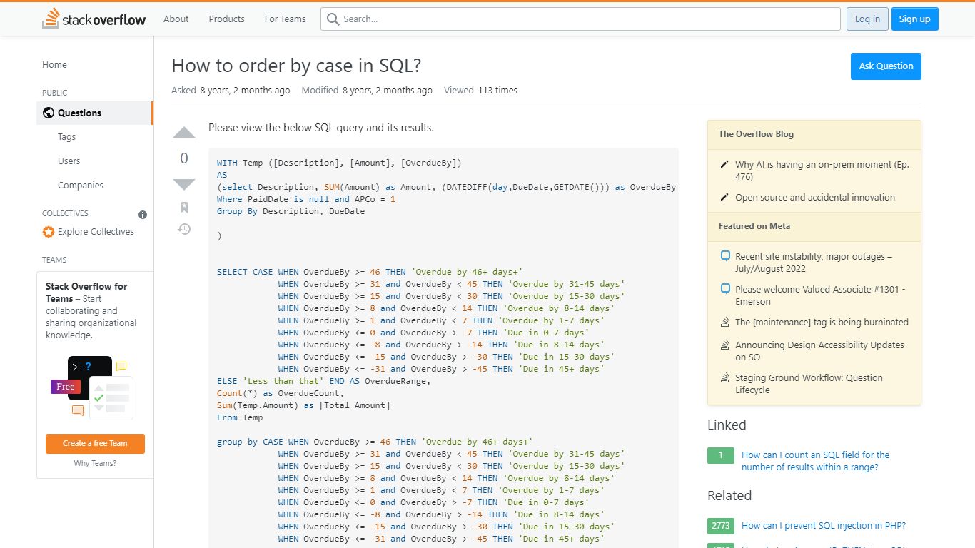 sql server - How to order by case in SQL? - Stack Overflow